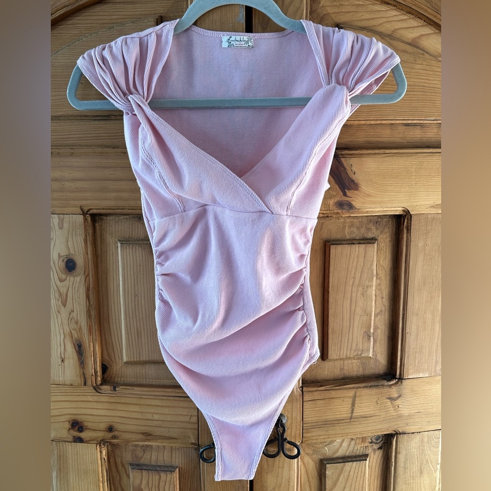 Intimately Free People Ribbed Faux Wrap Bodysuit Another Love